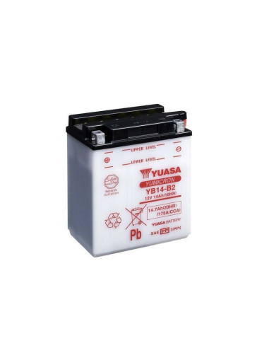 Batterie YUASA conventionnelle sans pack acide - YB14-B2