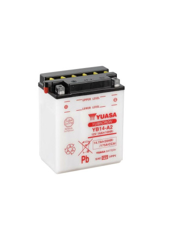 YUASA Battery Conventional without Acid Pack - YB14-A2