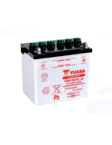 YUASA Battery Conventional without Acid Pack - Y60-N24L-A