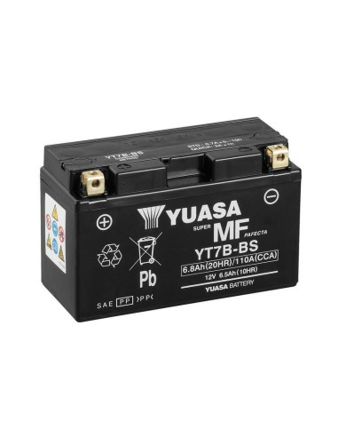 YUASA Battery Maintenance Free with Acid Pack - YT7B-BS