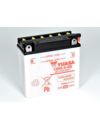 Batterie YUASA conventionnelle sans pack acide - 12N5.5-4B