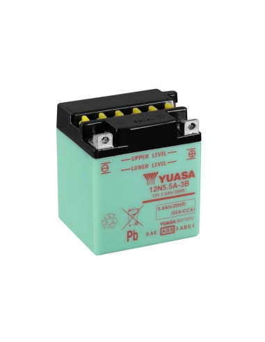 Batterie YUASA conventionnelle sans pack acide - 12N5.5A-3B