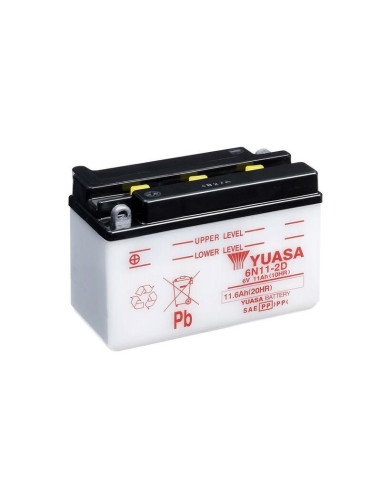YUASA Battery Conventional without Acid Pack - 6N11-2D