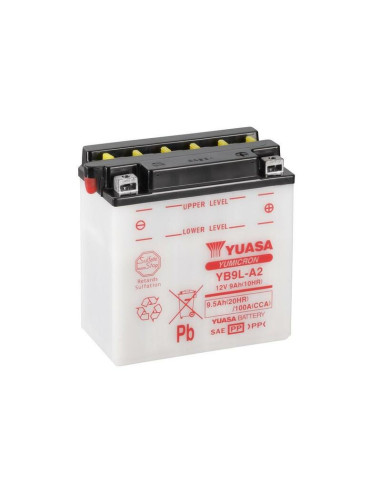 Batterie YUASA conventionnelle sans pack acide - YB9L-A2