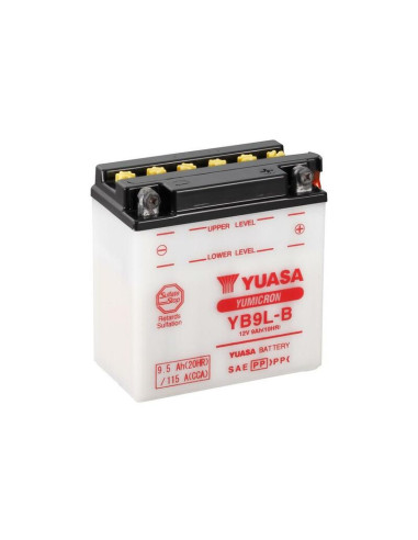 Batterie YUASA conventionnelle sans pack acide - YB9L-B