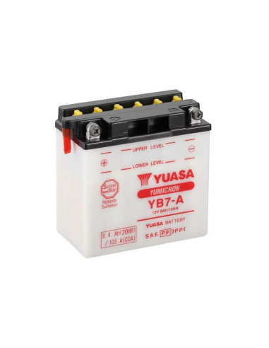 Batterie YUASA conventionnelle sans pack acide - YB7-A