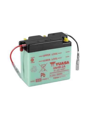 Batterie YUASA conventionnelle sans pack acide - 6N4B-2A