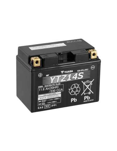 YUASA W/C Battery Maintenance Free Factory Activated - YTZ14S