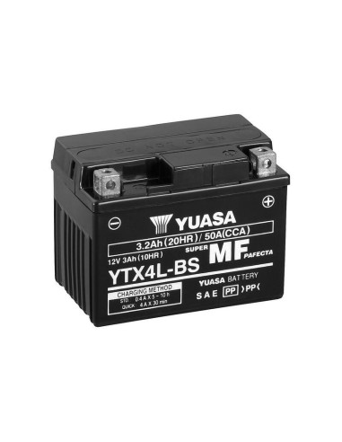 YUASA Battery Maintenance Free with Acid Pack - YTX4L-BS