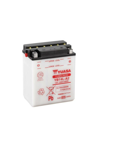 Batterie YUASA conventionnelle sans pack acide - YB14L-A2