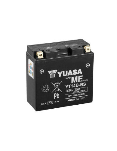 YUASA Battery Maintenance Free with Acid Pack - YT14B-BS