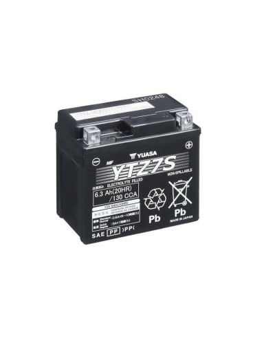 YUASA W/C Battery Maintenance Free Factory Activated - YTZ7S