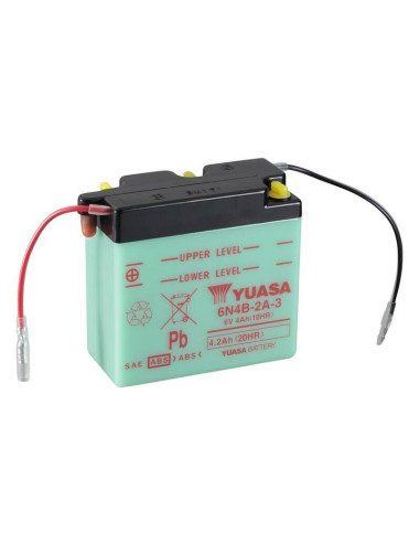 YUASA Battery Conventional without Acid Pack - 6N4B-2A-3