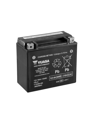 Batterie YUASA Sans entretien avec pack acide - YTX20H-BS