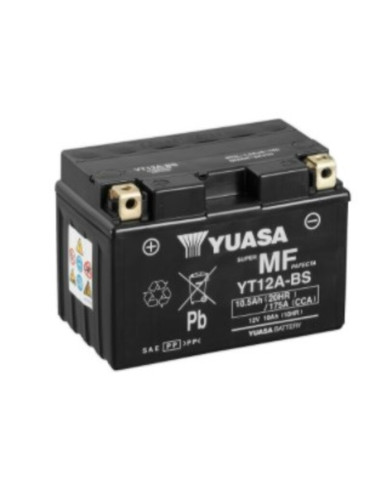 YUASA W/C Battery Maintenance Free Factory Activated - YT12A FA