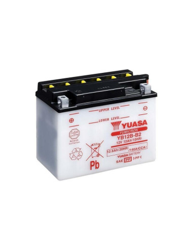 Batterie YUASA conventionnelle sans pack acide - YB12B-B2