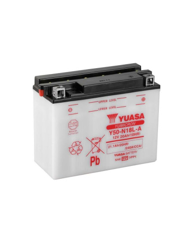 YUASA Battery Conventional without Acid Pack - Y50-N18L-A