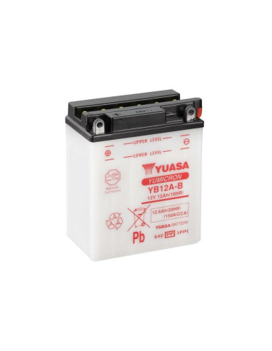 Batterie YUASA conventionnelle sans pack acide - YB12A-B