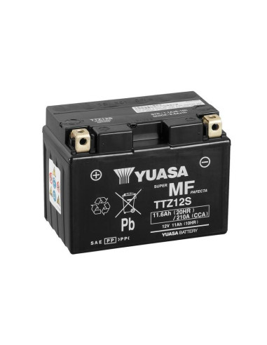 YUASA Battery Maintenance Free with Acid Pack - TTZ12S