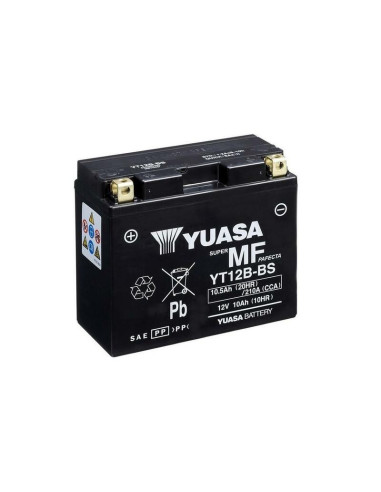 YUASA Battery Maintenance Free with Acid Pack - YT12B-BS