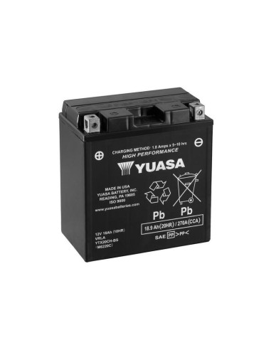 YUASA Battery Maintenance Free with Acid Pack - YTX20CH-BS