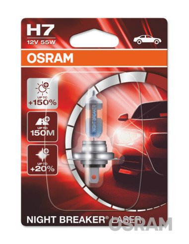 Ampoules LED Ampoule OSRAM Night Breaker Laser H7 12V 55W - x1