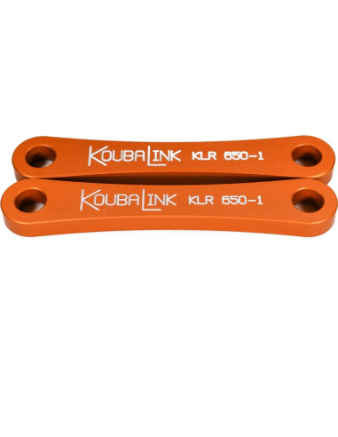 Kit de rabaissement de selle KOUBALINK (31.8 mm) orange - Kawasaki KLR650