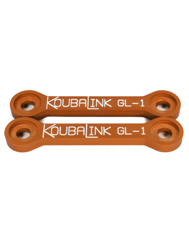 Kit de rabaissement de selle KOUBALINK (28.6 mm) orange - Suzuki SFV650 Gladius