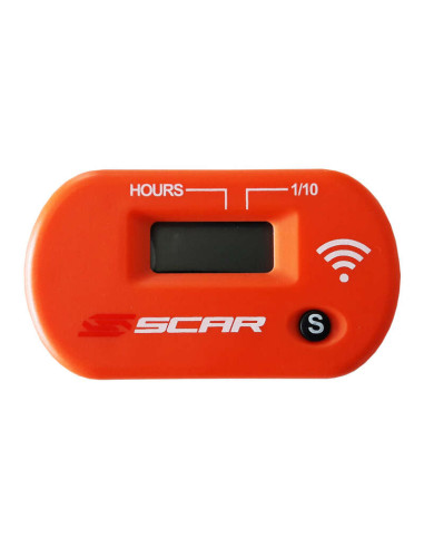 SCAR Hour-meter without Wire Velcro Fixing Orange
