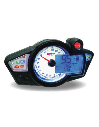 KOSO RX1N GP Style Multifonction Speedometer White Background Universal