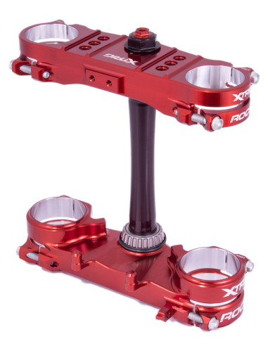 XTRIG Rocs Pro Triple Clamp Offset 20-22 mm - Red Honda CRF250R/450R
