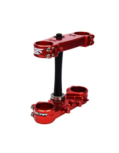 SCAR Triple Clamp Offset 16mm - Red