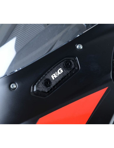 R&G RACING Mirror Blanking Plate - Black Suzuki GSX-250R