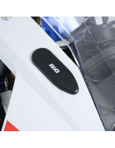 R&G RACING Mirror Blanking Plate - Black BMW S1000RR