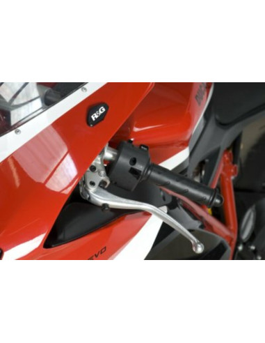 R&G RACING Mirror Blanking Plate - Black Ducati 848/1098/1198