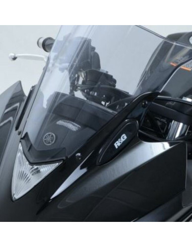 R&G RACING Mirror Blanking Plate - Black Yamaha YZF-R3