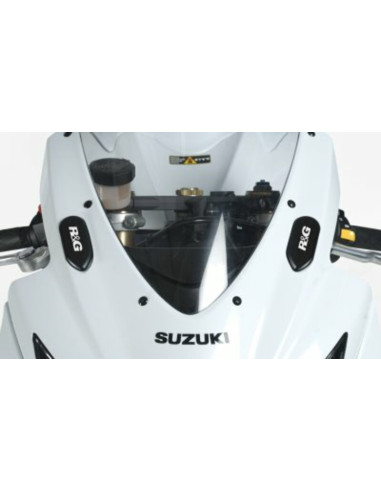 R&G RACING Mirror Blanking Plate - Black Suzuki GSX-R600/750