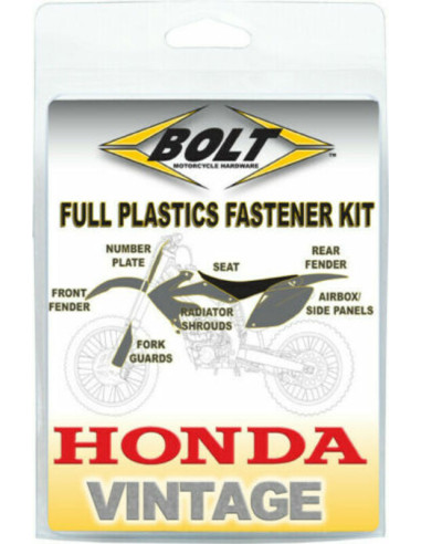 BOLT Plastic Screw Kit Honda CR125R