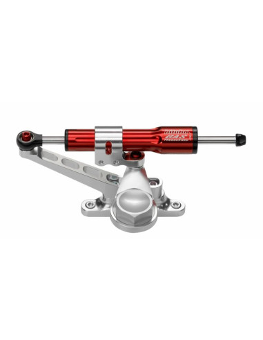 BITUBO Red Steering Damper Kit Over Fuel Tank Position Ducati