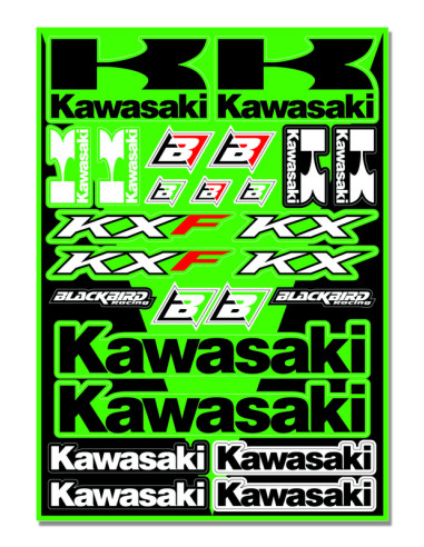 Planche de stickers BLACKBIRD Kawasaki