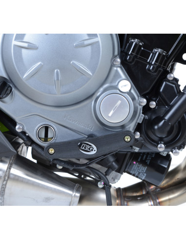 Slider moteur droit R&G RACING noir Kawasaki Z650