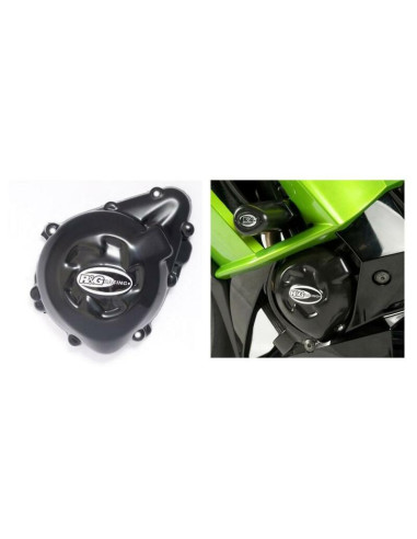 R&G RACING Left Crankcase Cover Black Kawasaki Z1000/SX