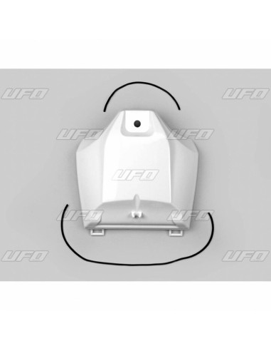 UFO Gas Tank Cover White Yamaha YZ450F
