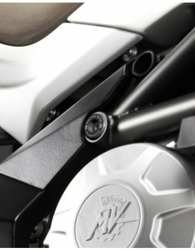 Insert de cadre droit (bas) R&G RACING noir MV Agusta Brutale 675/800