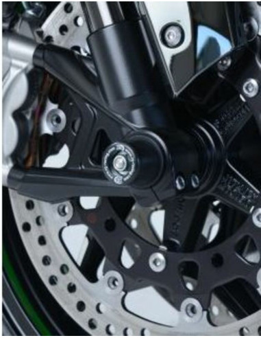 R&G RACING fork protectors black Kawasaki H2 / H2R
