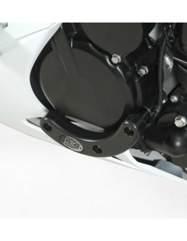 R&G RACING Left Engine Case Slider Black Suzuki GSX-R600