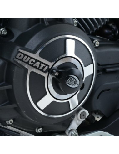 R&G RACING Left Engine Case Slider Alu Ducati Flat Track Pro
