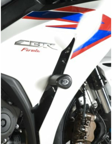 R&G RACING Aero Crash Pads White (Non-Drill Kit) Honda CBR1000RR