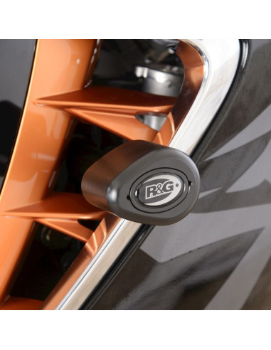 Tampons de protection R&G RACING Aero - noir Suzuki Hayabusa