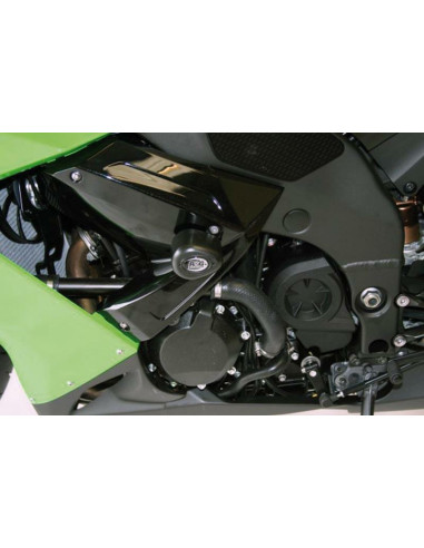 Tampons de protection R&G RACING Aero noir Kawasaki ZX10R